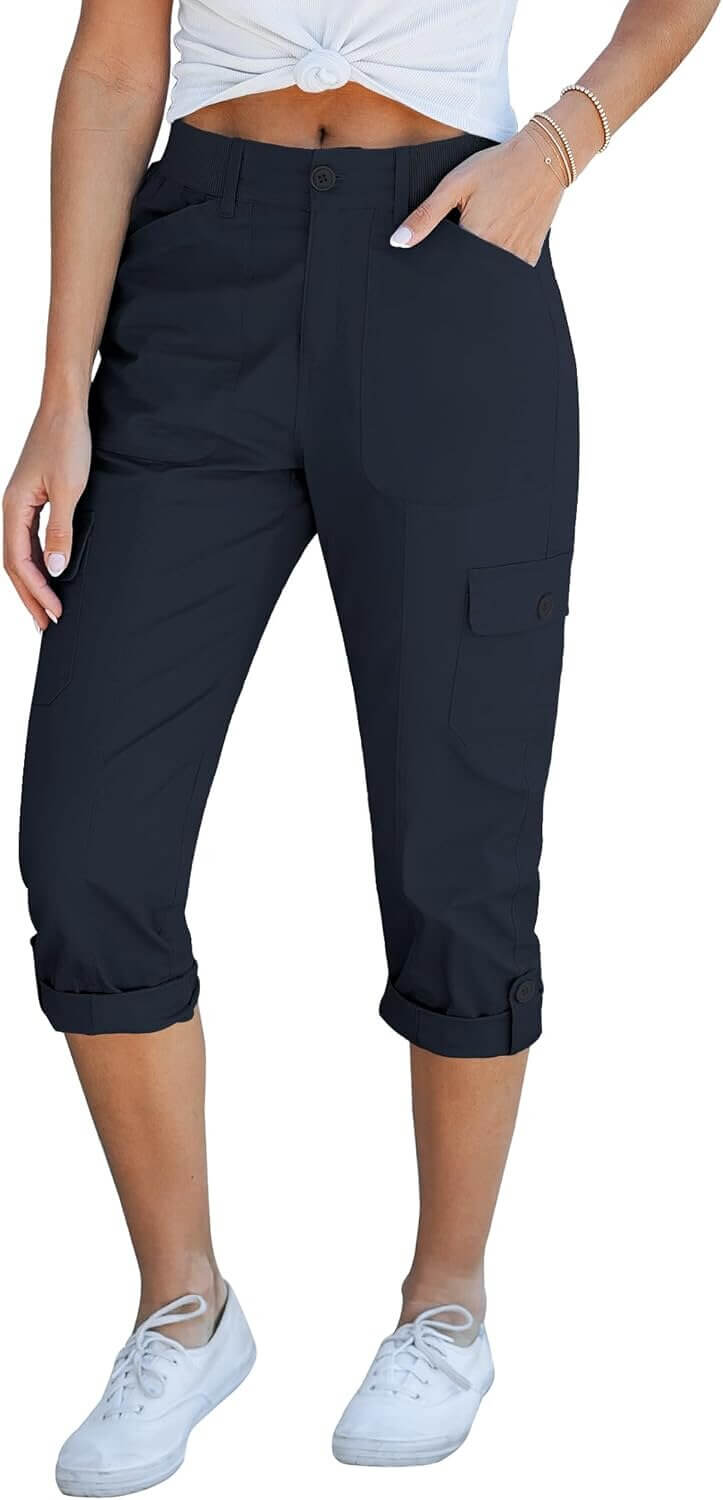 GRAPENT Cargo Capris - Perfect for Casual Comfort