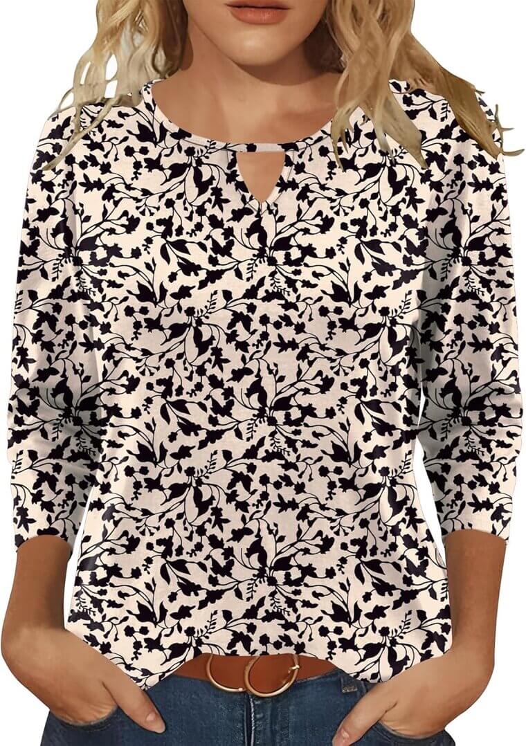 Romanstii Keyhole Tunic - Perfect for Work & Play