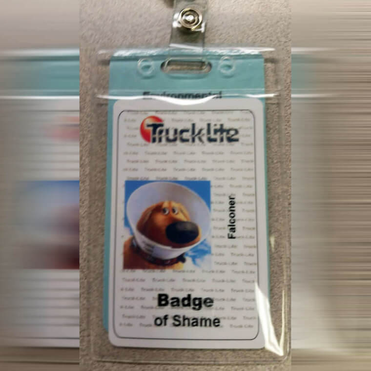 Cutest Badge of Shame of All Time