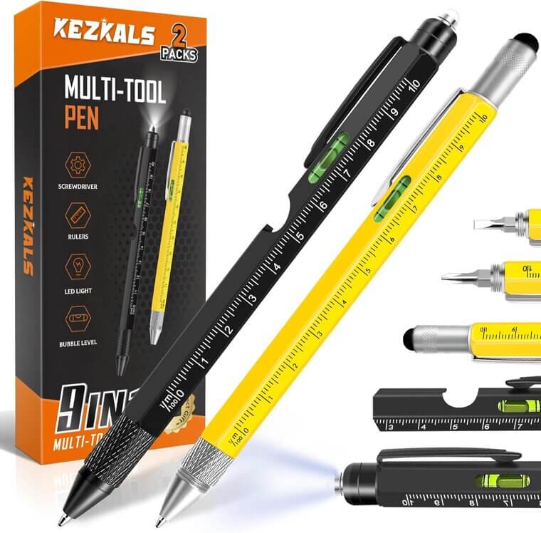 KEZKALS Multitool Pen Set - Perfect Gift for Men & DIYers - Now 21% Off!