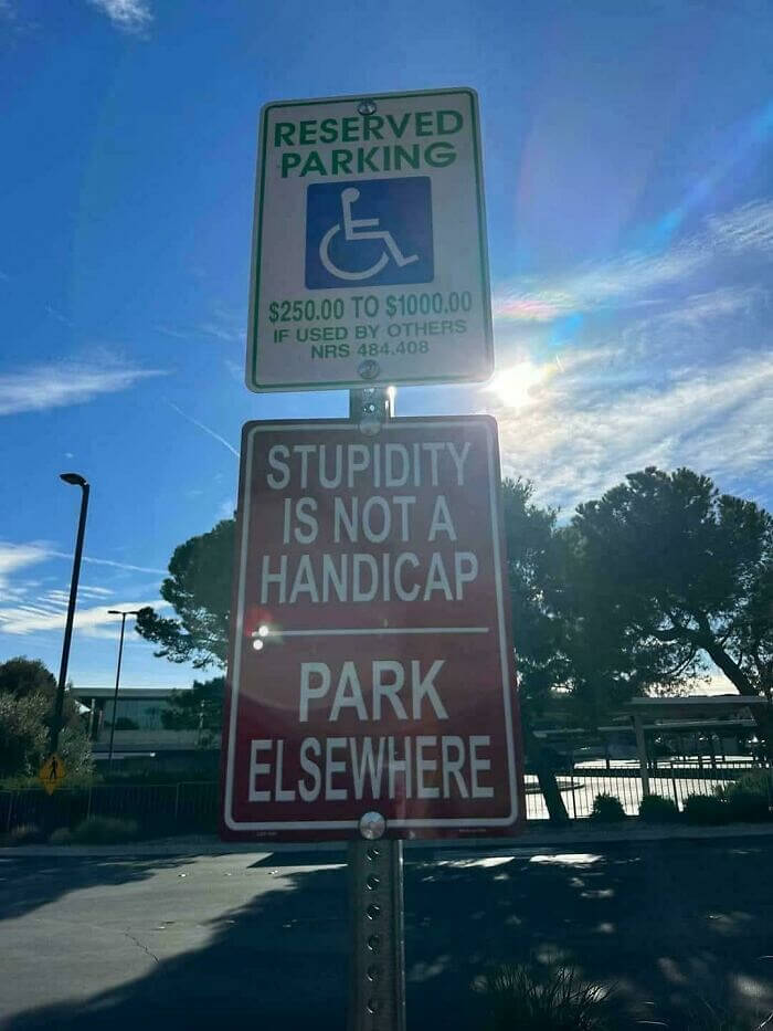 Reserved Parking With a Side of Sass