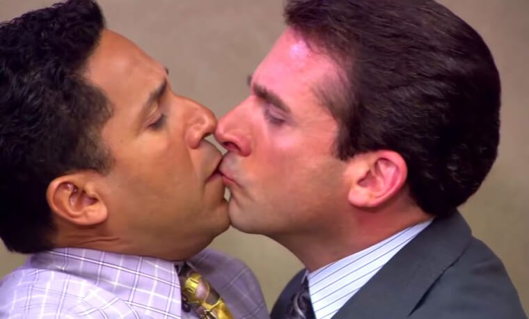 Oscar Nunez and Steve Carell