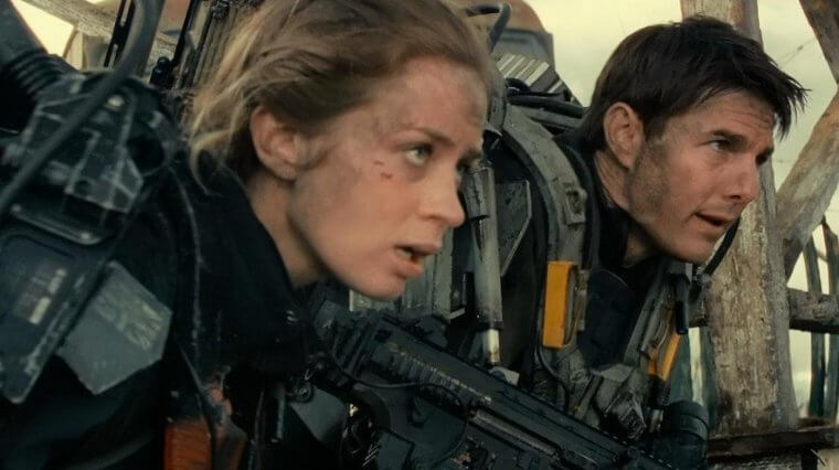 Emily Blunt and Tom Cruise