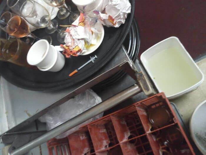 A Customer Left Their Used Needle Behind