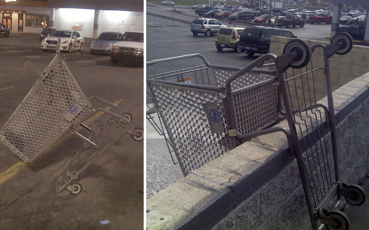 Two Of The Strangest Ways People Left Their Cart