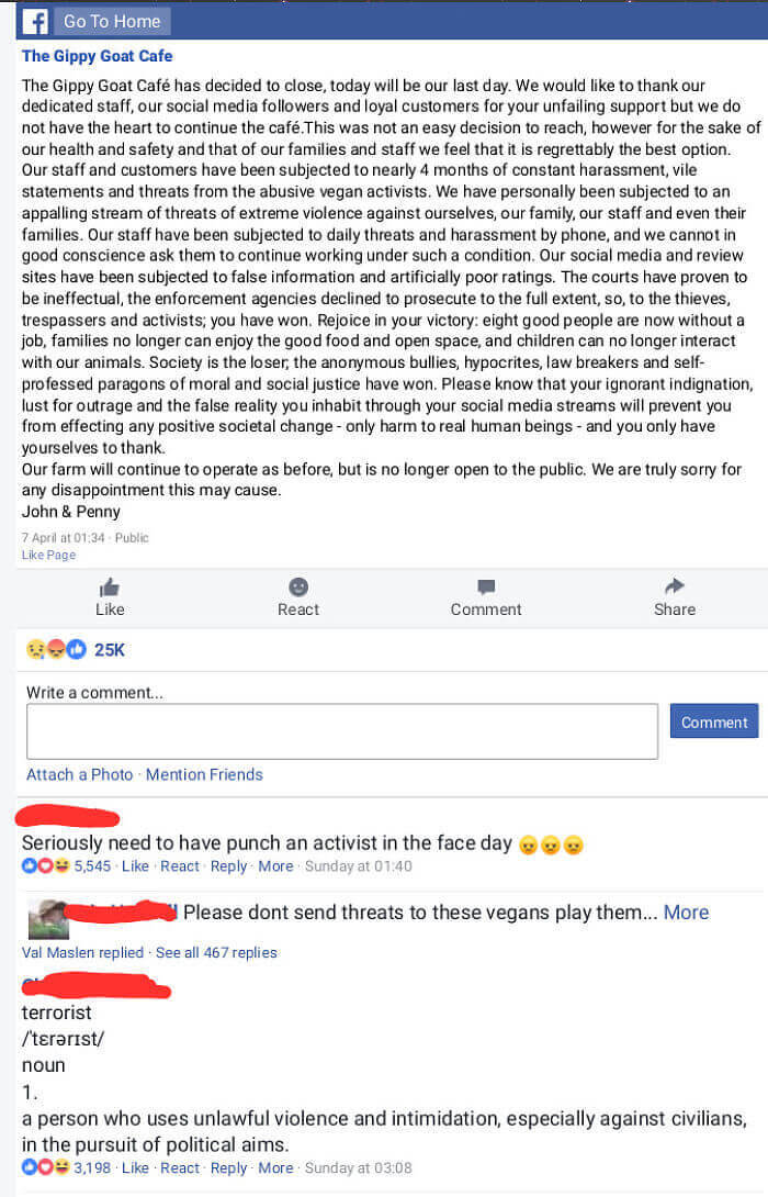 This Coffee Shop Closed Itself Due To Repeated Abuse From Vegan Extremists