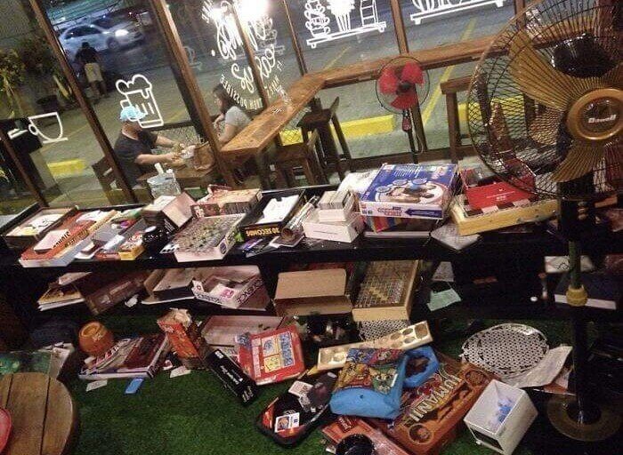 The Cafe Decided To Put Out Board Games For Customers, And This Is The Display A Week Later