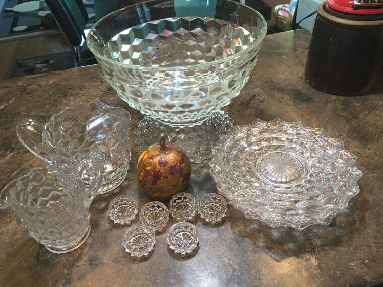 Depression Glass Punch Bowls for Parties