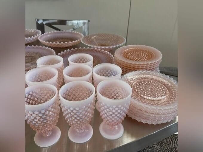 The Classic Hobnail Pattern in Pink
