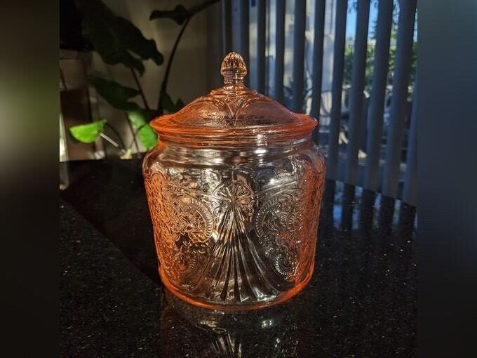 Pink Glass Cookie Jars Worth a Fortune