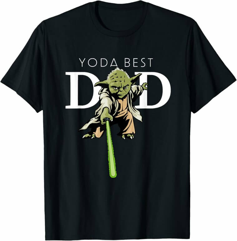 Yoda Lightsaber Dad Tee - Celebrate Father's Day in Star Wars Style! - Don’t Miss the 5% Discount!