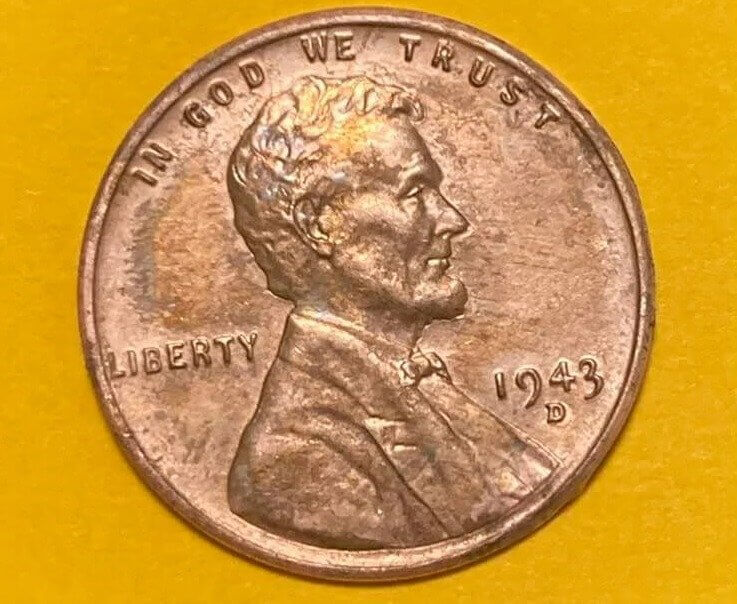 El centavo de bronce de Lincoln de 1943 - 372.000 dólares