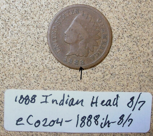 El centavo "indian head" de 1888 - 39.064 dólares (sin circulación)