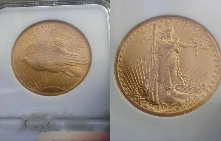 “Saint-Gaudens Double Eagle” de 1907 - 7,6 millones de dólares