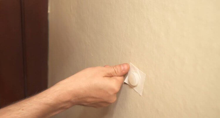 Glue on a Temporary Door Stopper