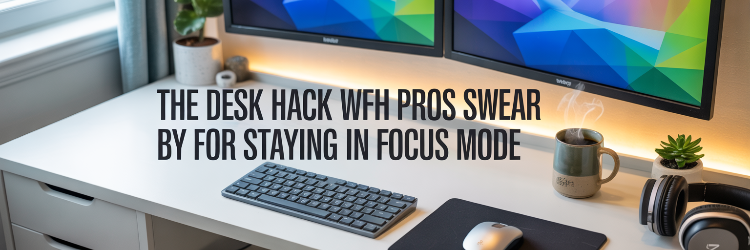 The Desk Hack WFH Pros Swear By for Staying in Focus Mode
