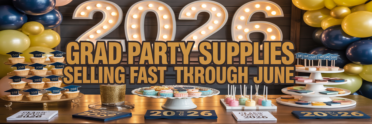 Grad Party Supplies Selling Fast Through June