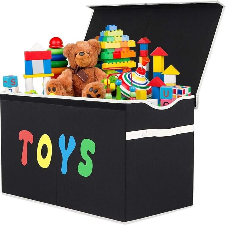 Toy Box Chest - Extra Large, Sturdy & Collapsible Storage 
