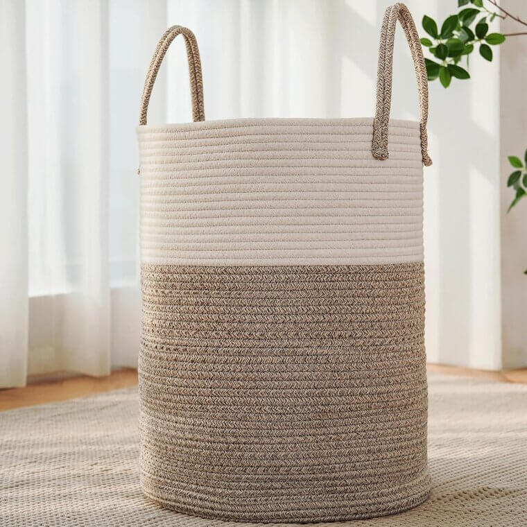 Organize with Cotton Rope Basket - Perfect for Home Storage - 32% Off!