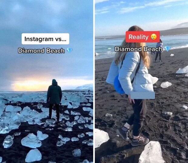La plage du diamant : Sud de l'Islande