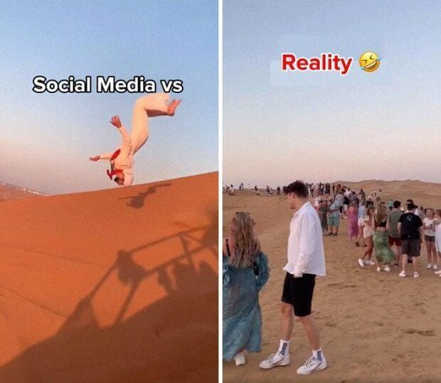 Le désert de dunes rouges : Dubaï, Émirats arabes unis