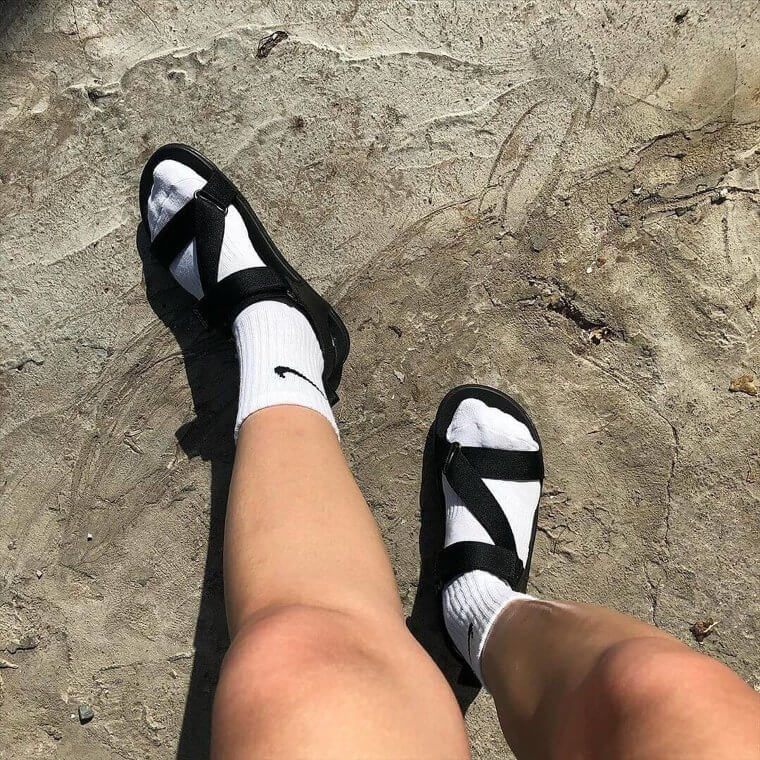 Wearing Socks And Sandals