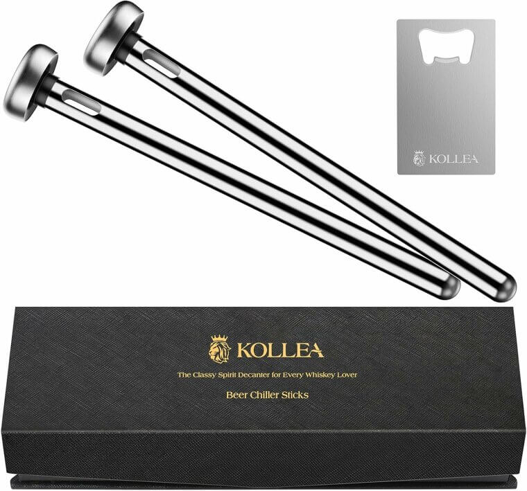 Beer Chiller Sticks & Opener - Perfect Gift for Men! 