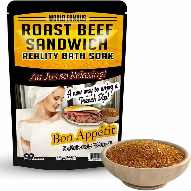 Amber Roast Beef Bath Salts - Unique Spa Gift for Laughs 