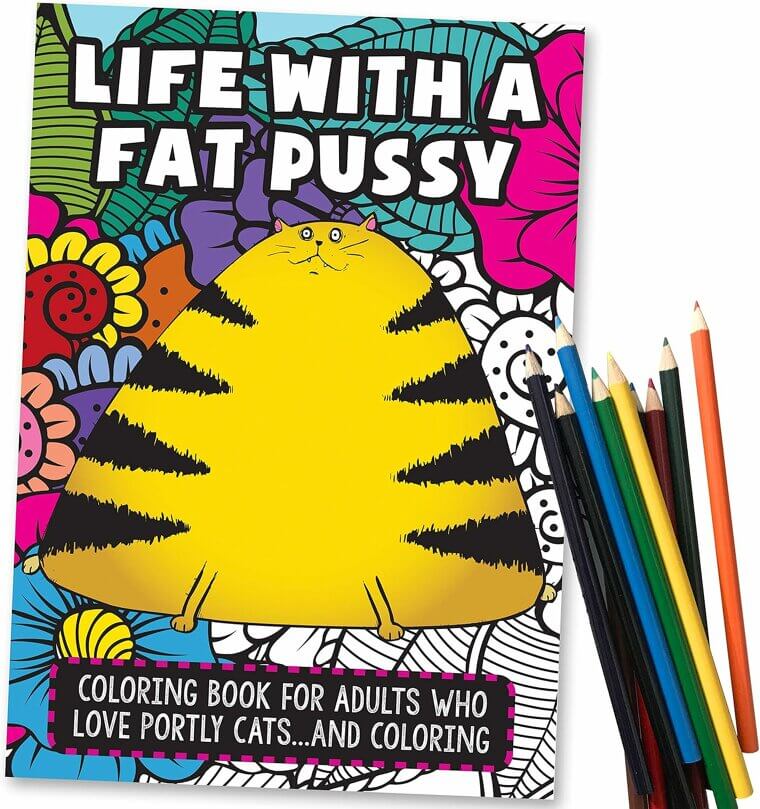 Fat Cat Coloring Book - Perfect Gift for Cat Lovers! 