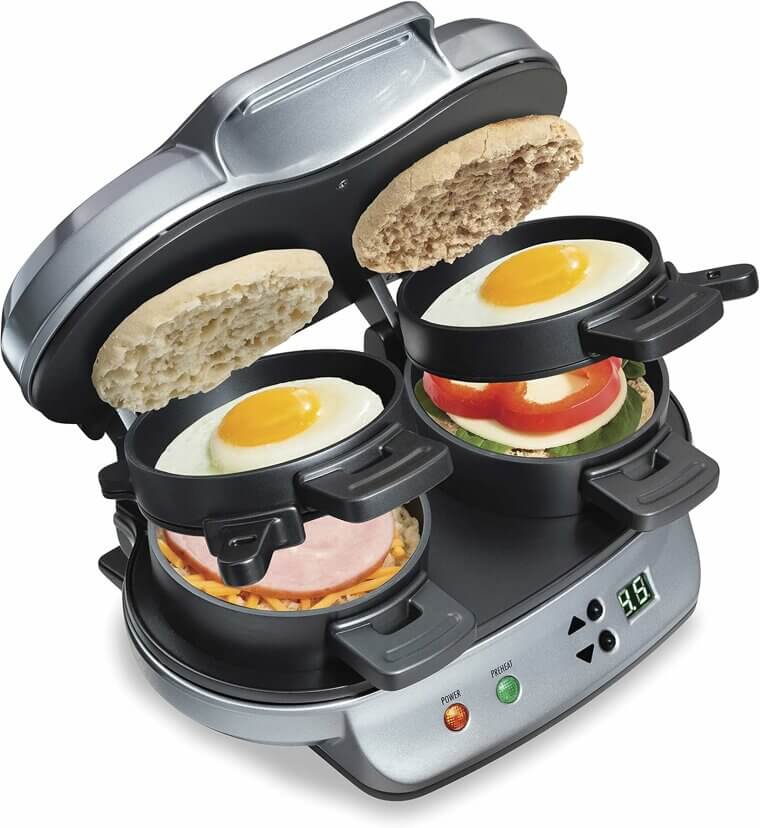 Hamilton Beach Sandwich Maker: Quick, Delicious Breakfasts in Minutes - Now 8% Off!