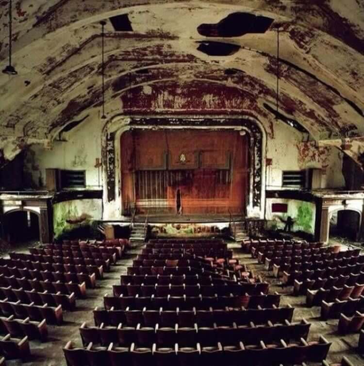 A Deserted Theater Inside The Norwich State Hospital, Connecticut