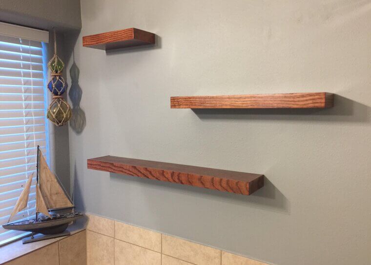 Install Floating Shelves