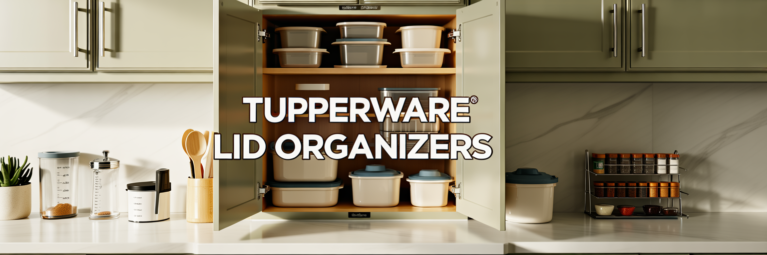 Tupperware Lid Organizers That End the Avalanche Every Time You Open It