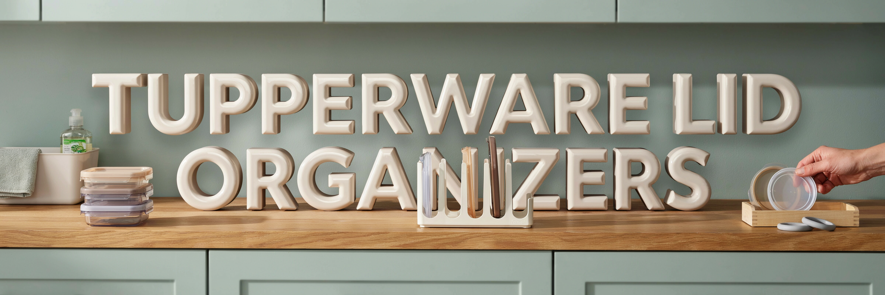 Tupperware Lid Organizers That End the Avalanche Every Time You Open It