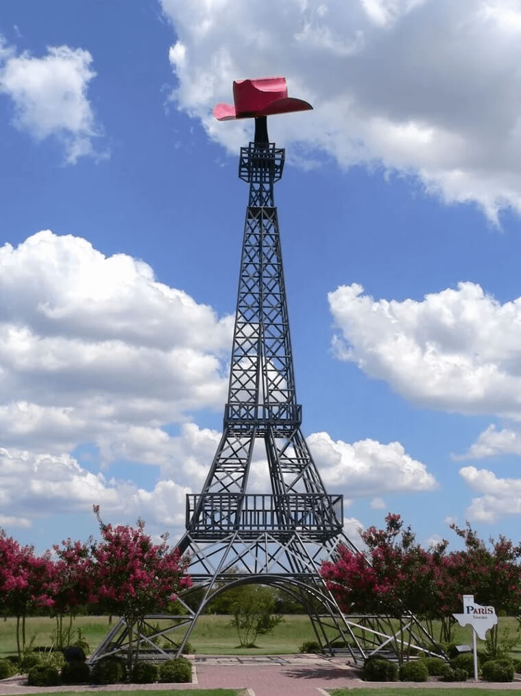 The Eiffel Tower And The Cowboy Hat
