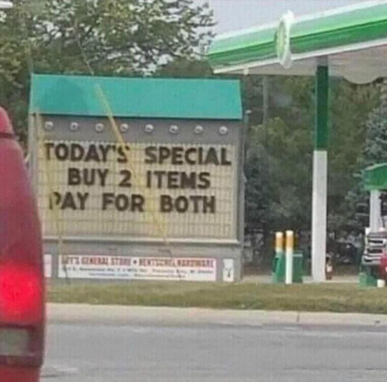Buy One, Get One Free