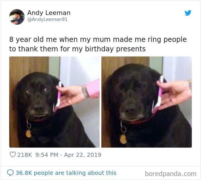 "Thank You Aunt Karen For The Birthday Present."