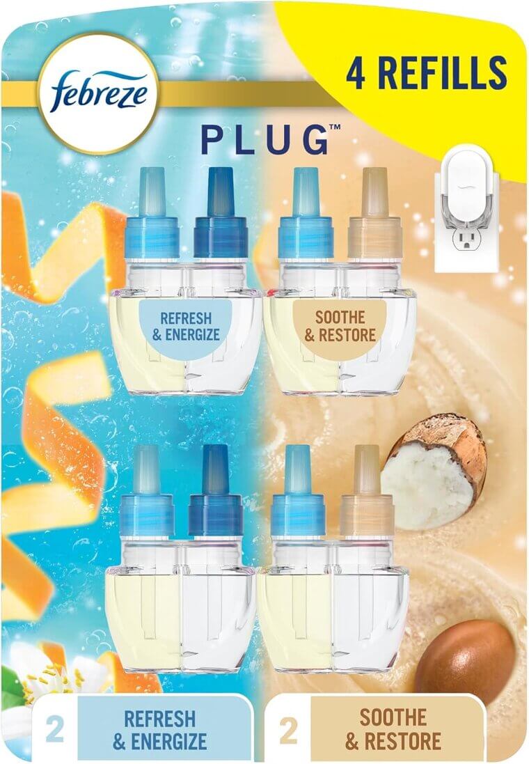 Febreze Plug Refills - Long-Lasting Freshness for Home & Kitchen - 16% Off!