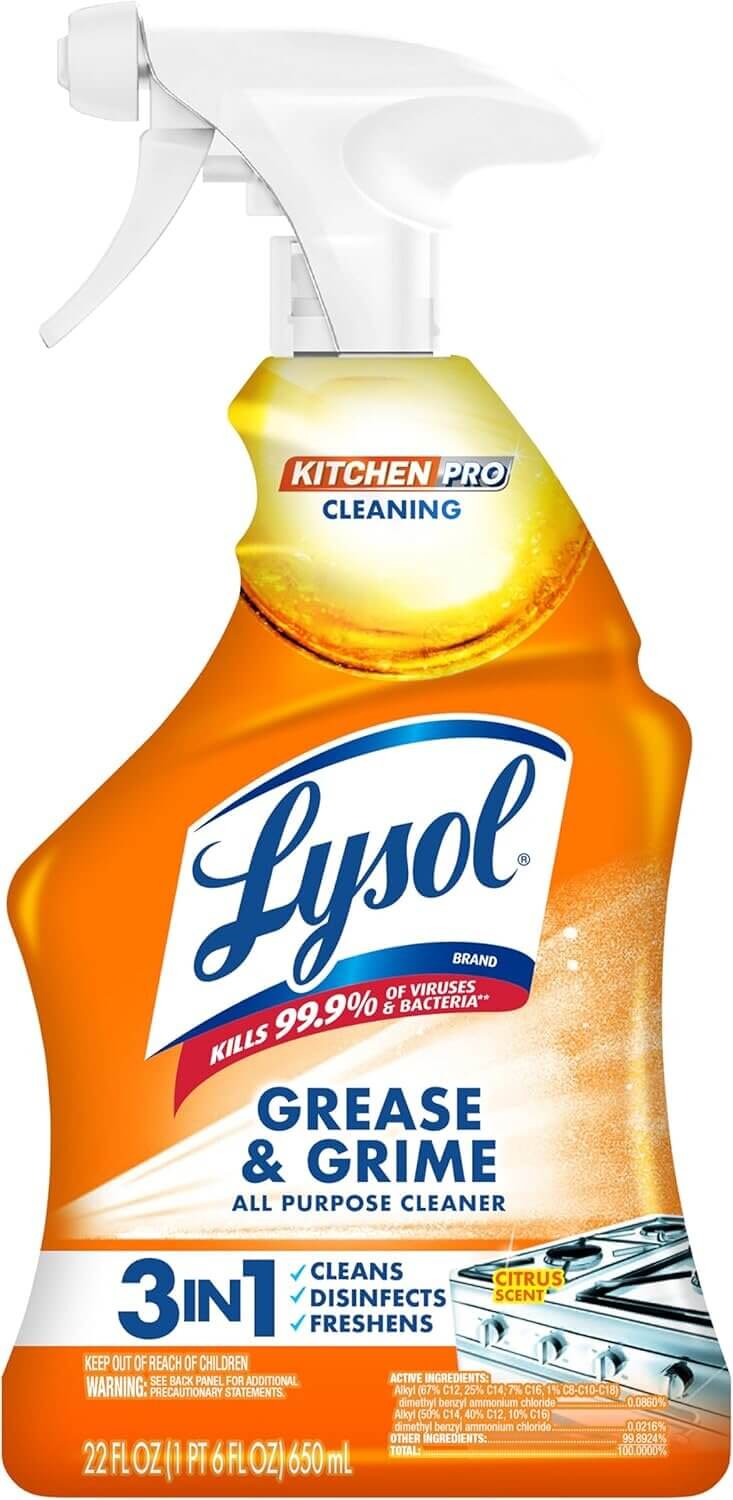 Lysol Kitchen Spray Cleaner - Citrus Freshness for Your Kitchen!