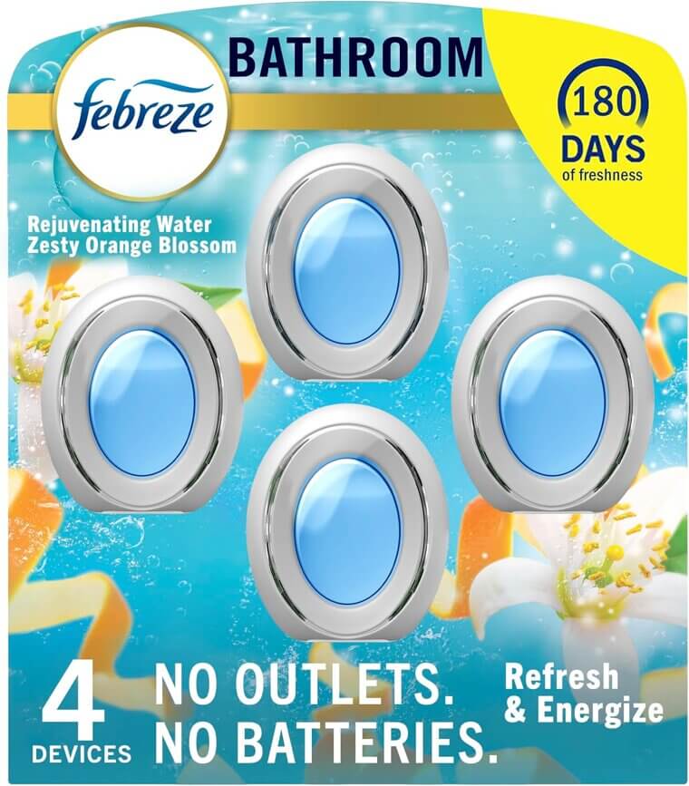 Febreze Bathroom Freshener - Long-Lasting Odor Fighter for Small Spaces - Now 15% Off!
