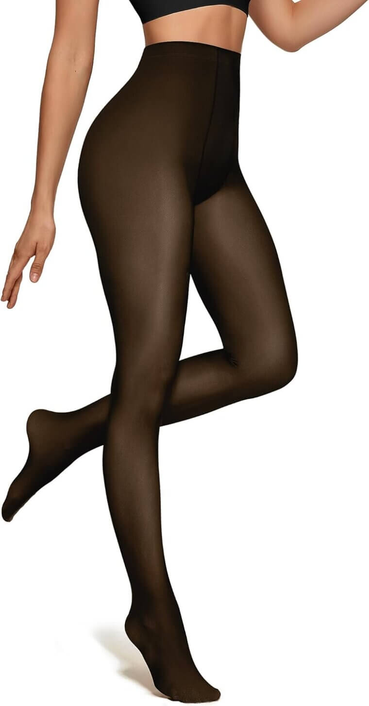 OEAK Fleece Lined Tights - Stay Warm and Stylish This Winter - Now 13% Off!