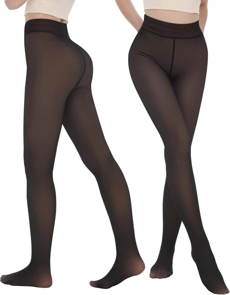 iceROSE Thermal Tights - Cozy Fleece Lined Leggings for Winter - Now 15% Off!