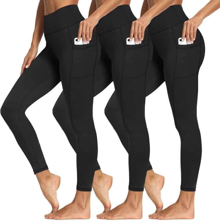 Women's Tummy Control Leggings - Soft, High Waisted with Pockets - Enjoy 18% Off!
