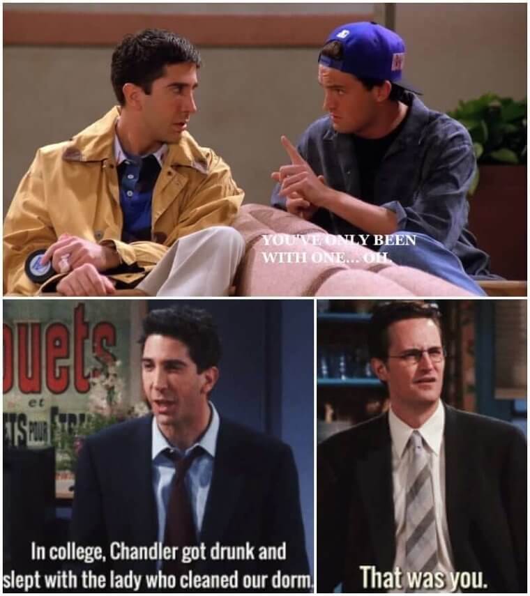 Ross And Chandler’s Confusing College Past