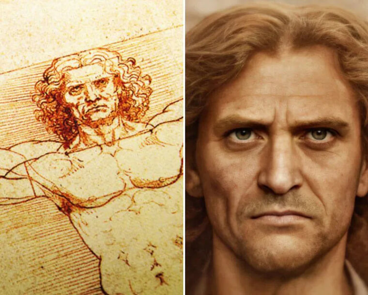O Homem Vitruviano de Leonardo da Vinci