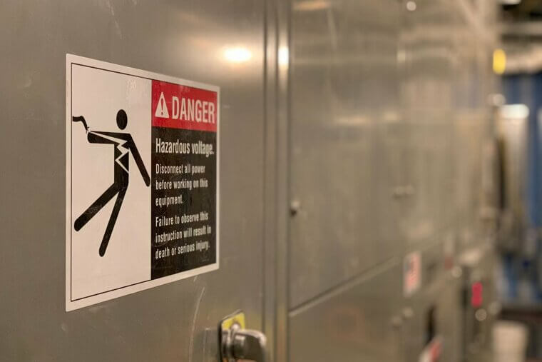 Items in Front of Electrical Panels