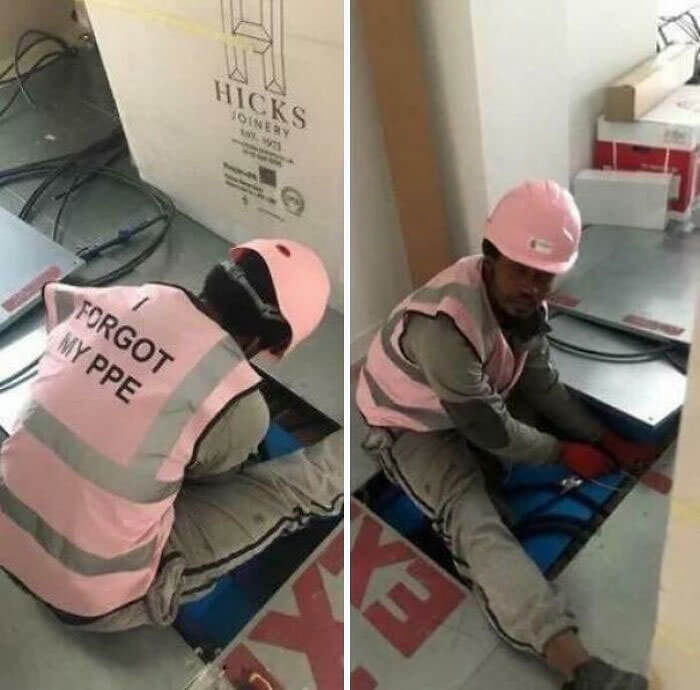 When You Forget Your Protective Gear and Have to Wear Pink