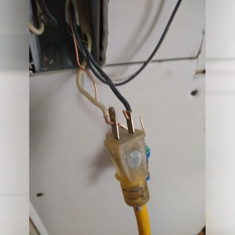 The Worst Way to Plug Something in