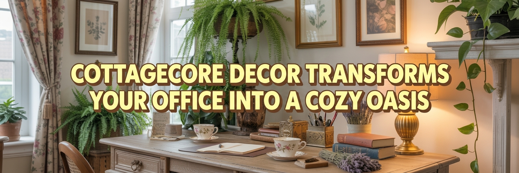 How Cottagecore Decor Turned My Office Into a Cozy Oasis