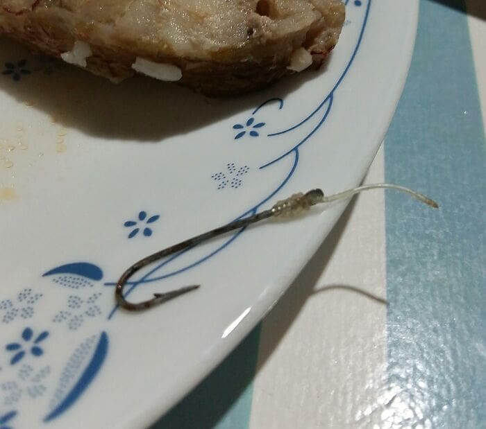 Is This Fishing Hook Decoration Or Garnish?